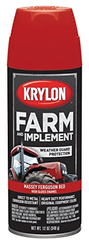 Krylon MF Red Farm Implement Paint 12 Ounce Aerosol for Home Improvement
