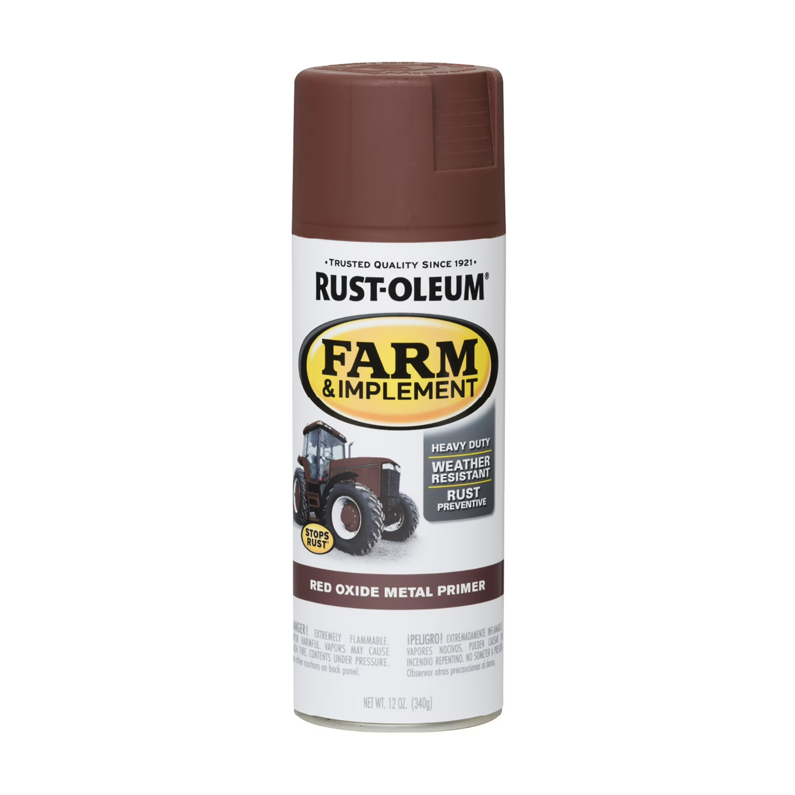6 Pack, Red Oxide Metal, Rust-Oleum Flat Specialty Farm and Implement Primer Spr