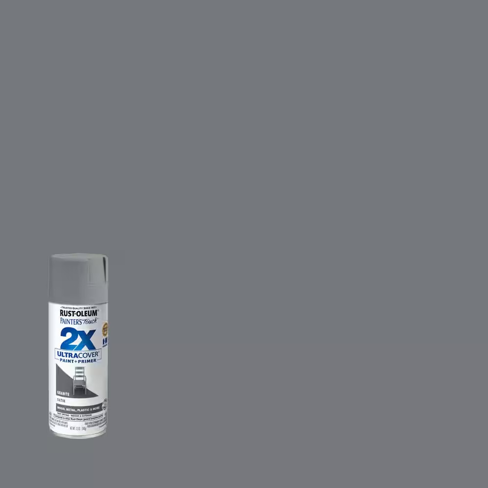 12 oz. Satin Granite General Purpose Spray Paint for Plastic, Wood and Metal NEW