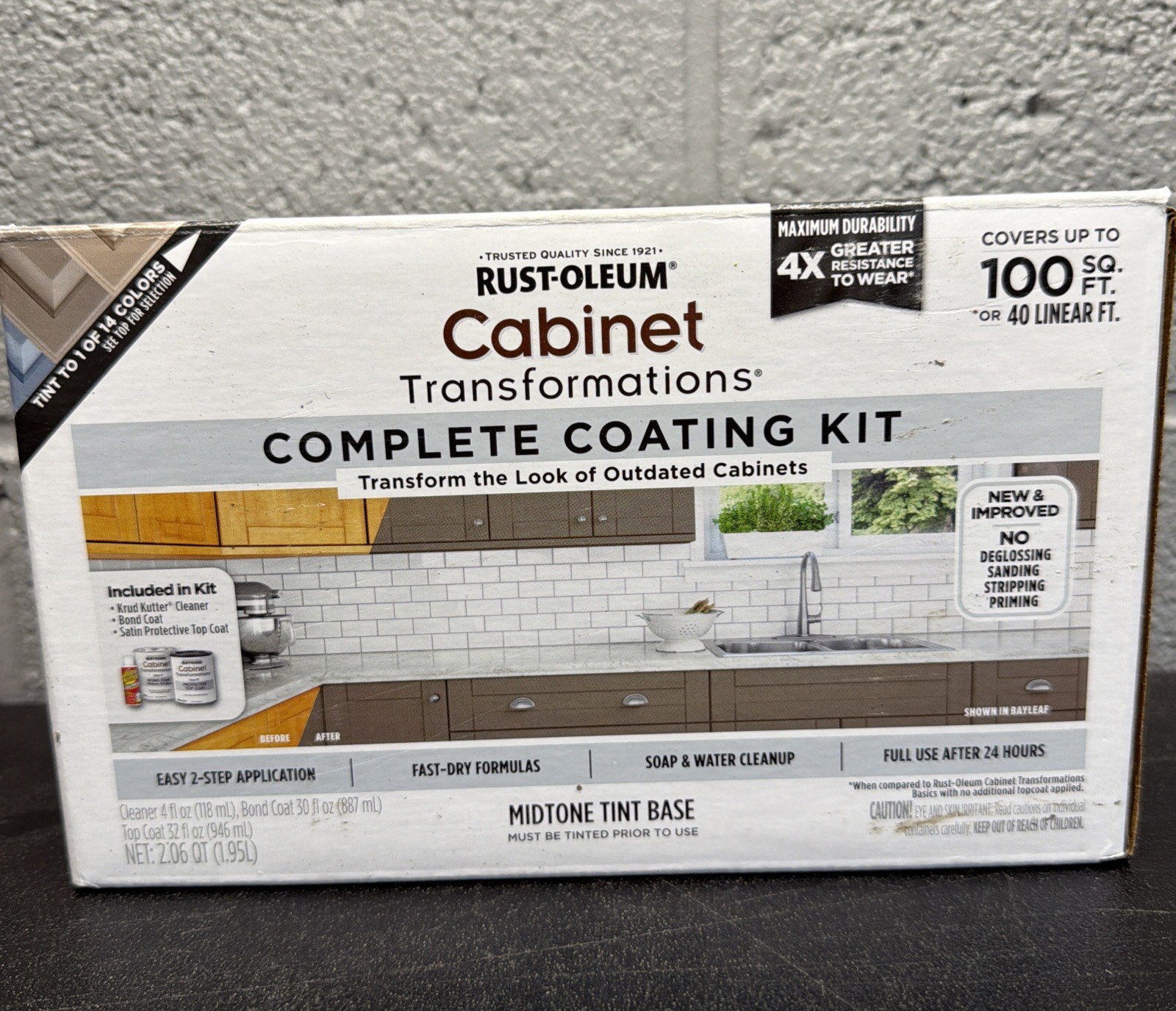 Rust-Oleum Cabinet Transformations Complete Coating Kit 374679 Midtone Base