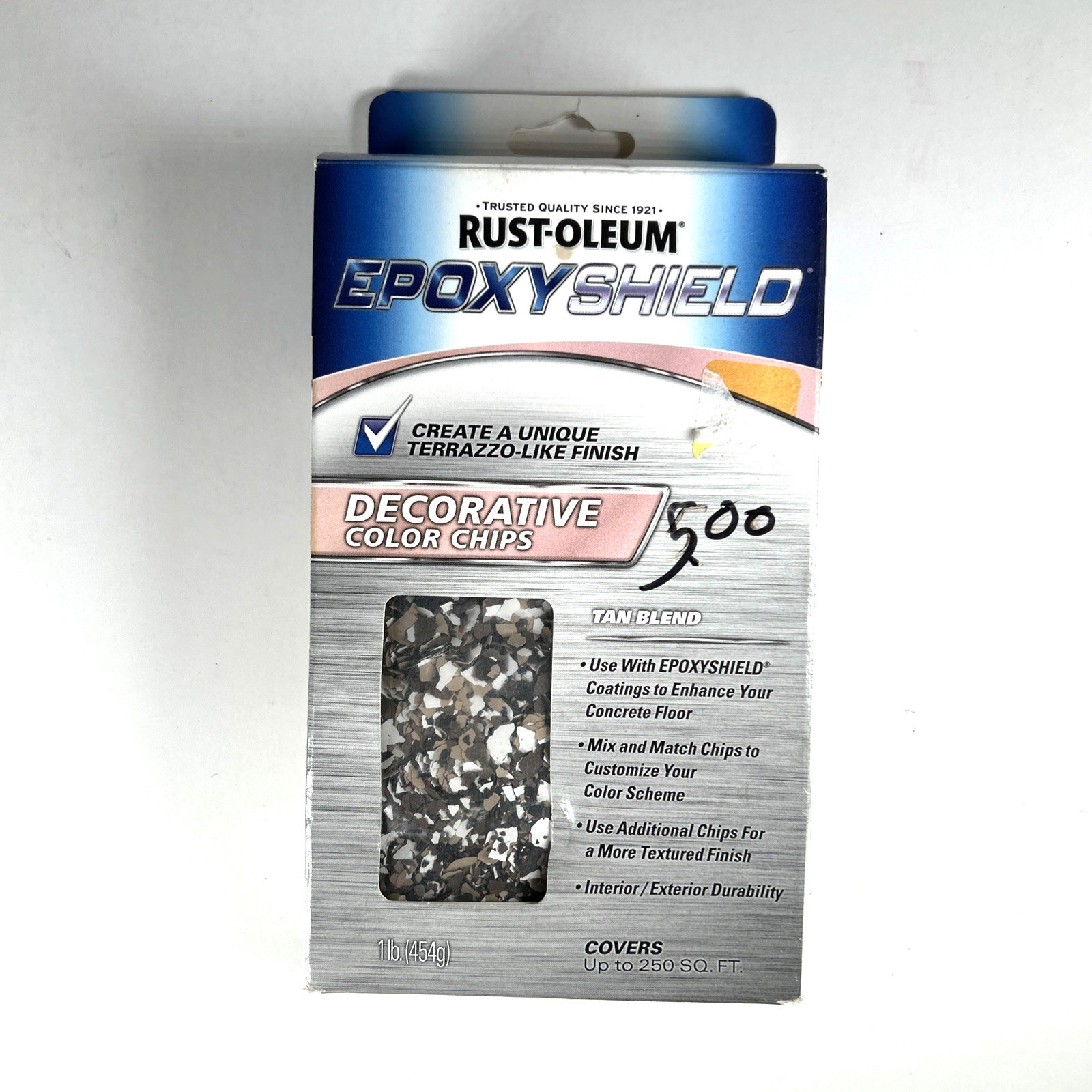 Rust-Oleum Epoxy Shield Decorative Color Chips “Tan Blend” 1lb *New, unopened*