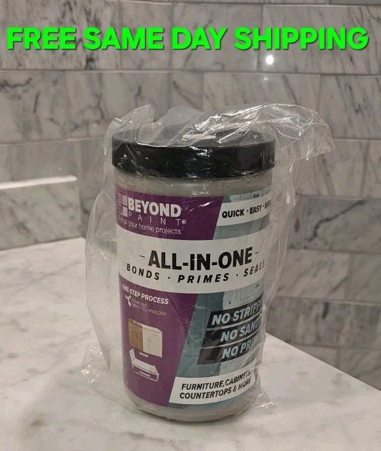 Beyond Paint All in One Refinishing Paint Furniture Cabinets PEBBLE 1qt 32oz NEW