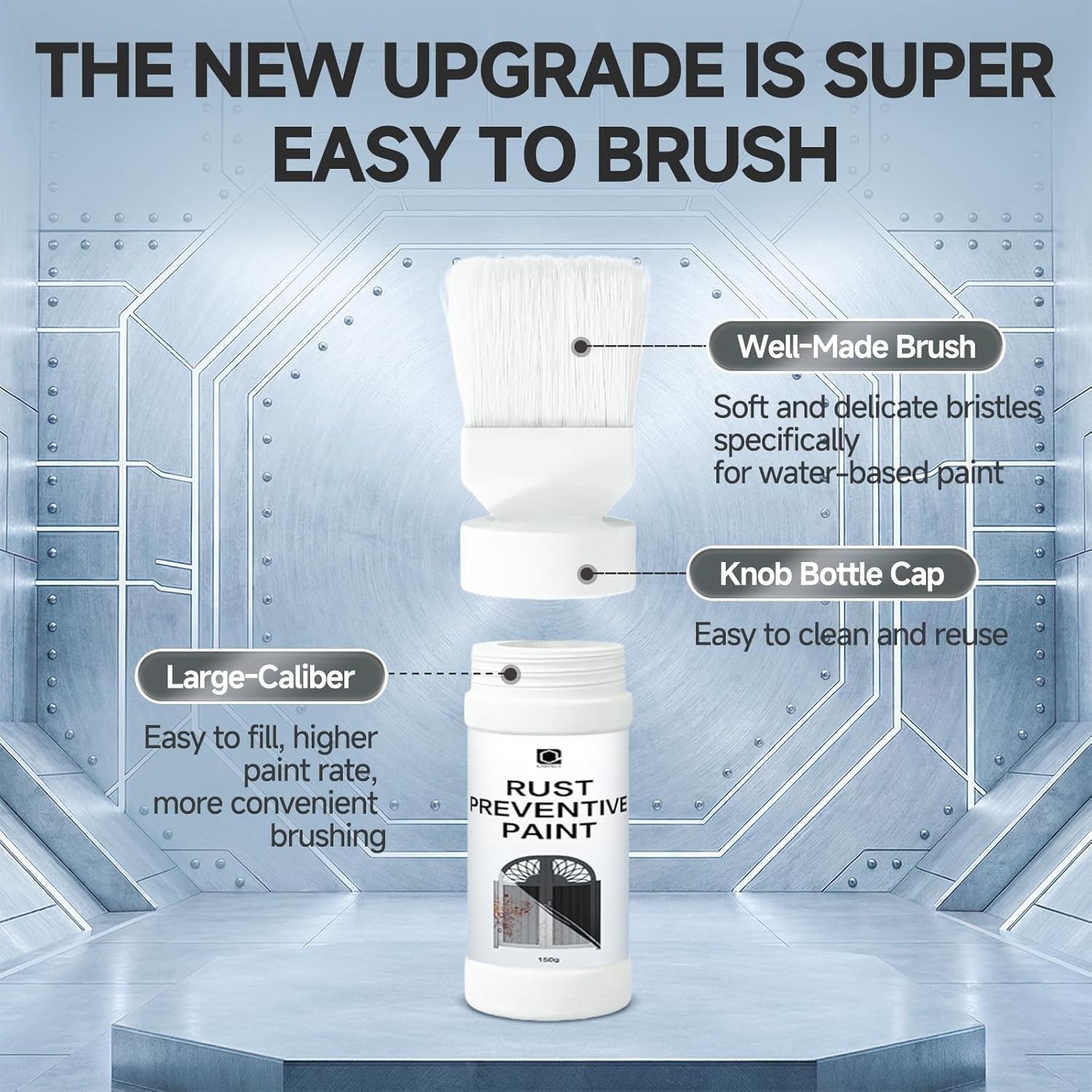 2-in-1 Rust Converter & Metal Primer with Brush5.29 Oz, Stops & Prevents Corr…