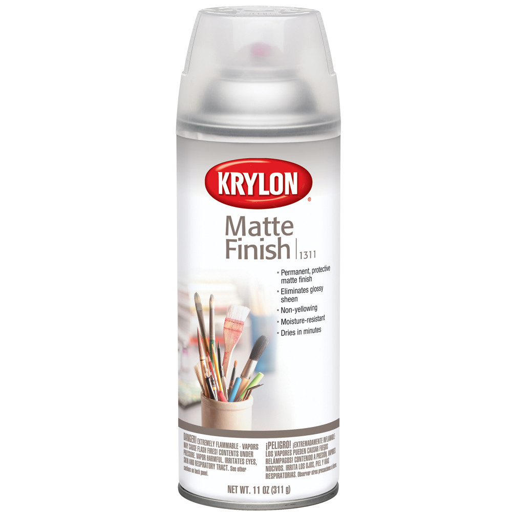 Crystal Clear Spray Paint Permanent Non-Gloss Finish Moisture-Resistant 11 Oz.
