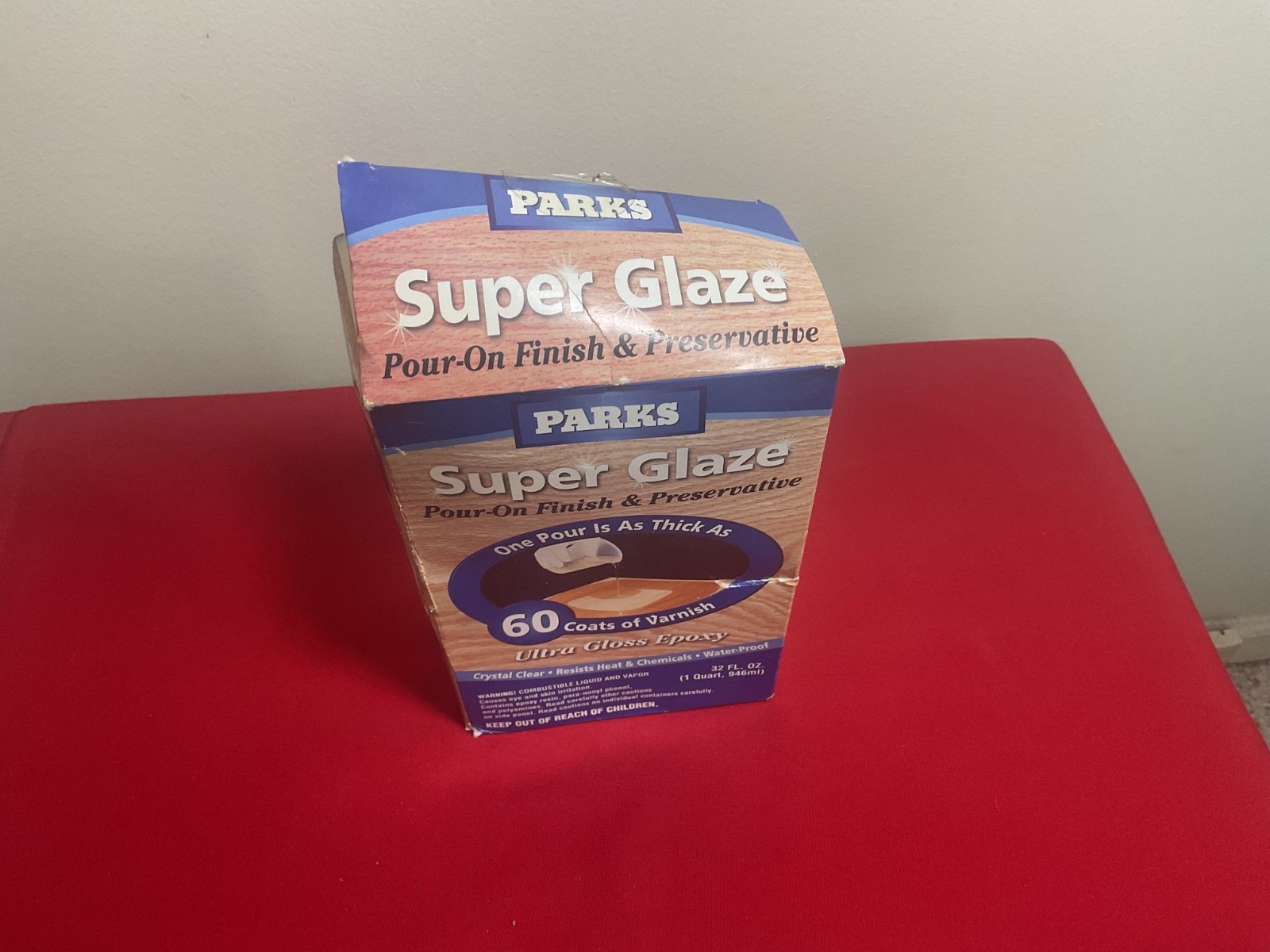 Parks 241352 Super Glaze Pour-On Finish & Preservative Crystal Clear Ultra Gloss