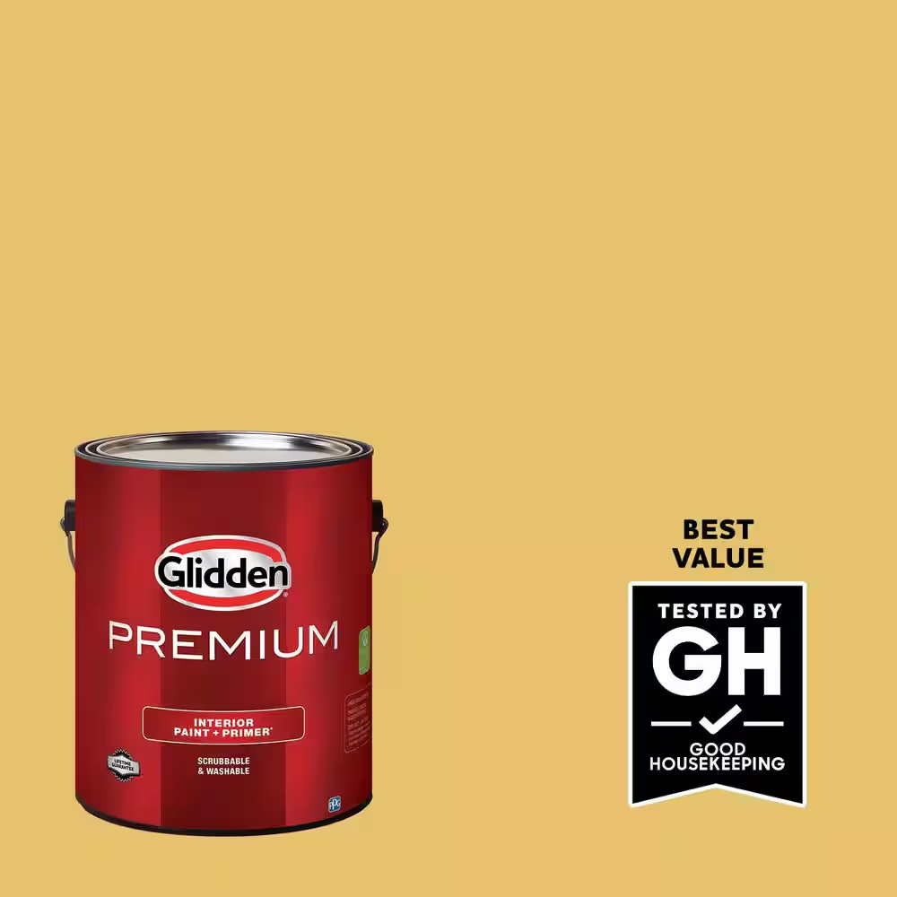 1 Gal. PPG1106-4 Turner’S Yellow Flat Interior Latex Paint