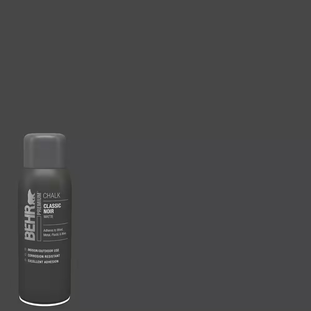 12 Oz. Classic Noir Interior Chalk Decorative Spray Paint Aerosol