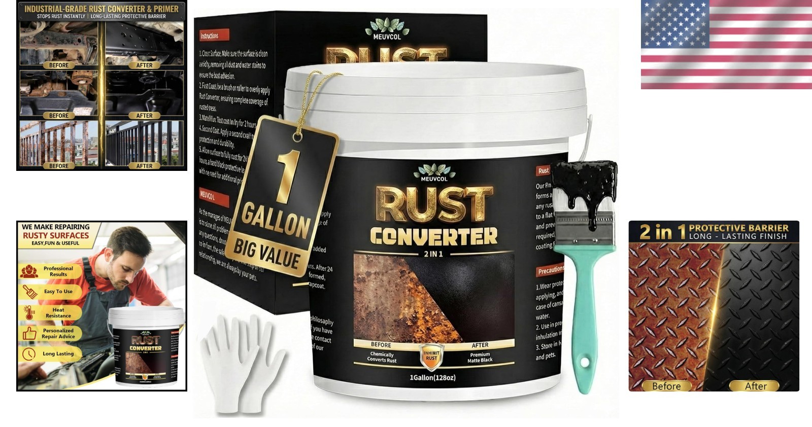 Rust Converter Gallon – Professional Rust Protection Coating