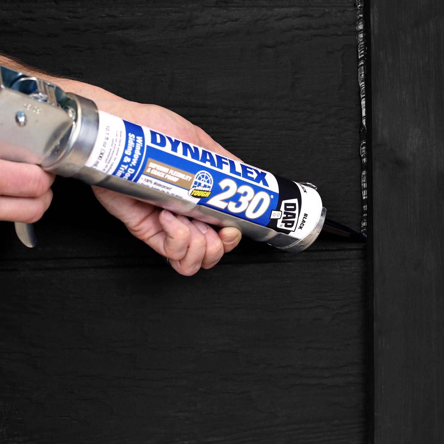 DAP 18280 Black Acrylic Polymer Sealant Cartridge 10.1 oz. (Pack of 24)