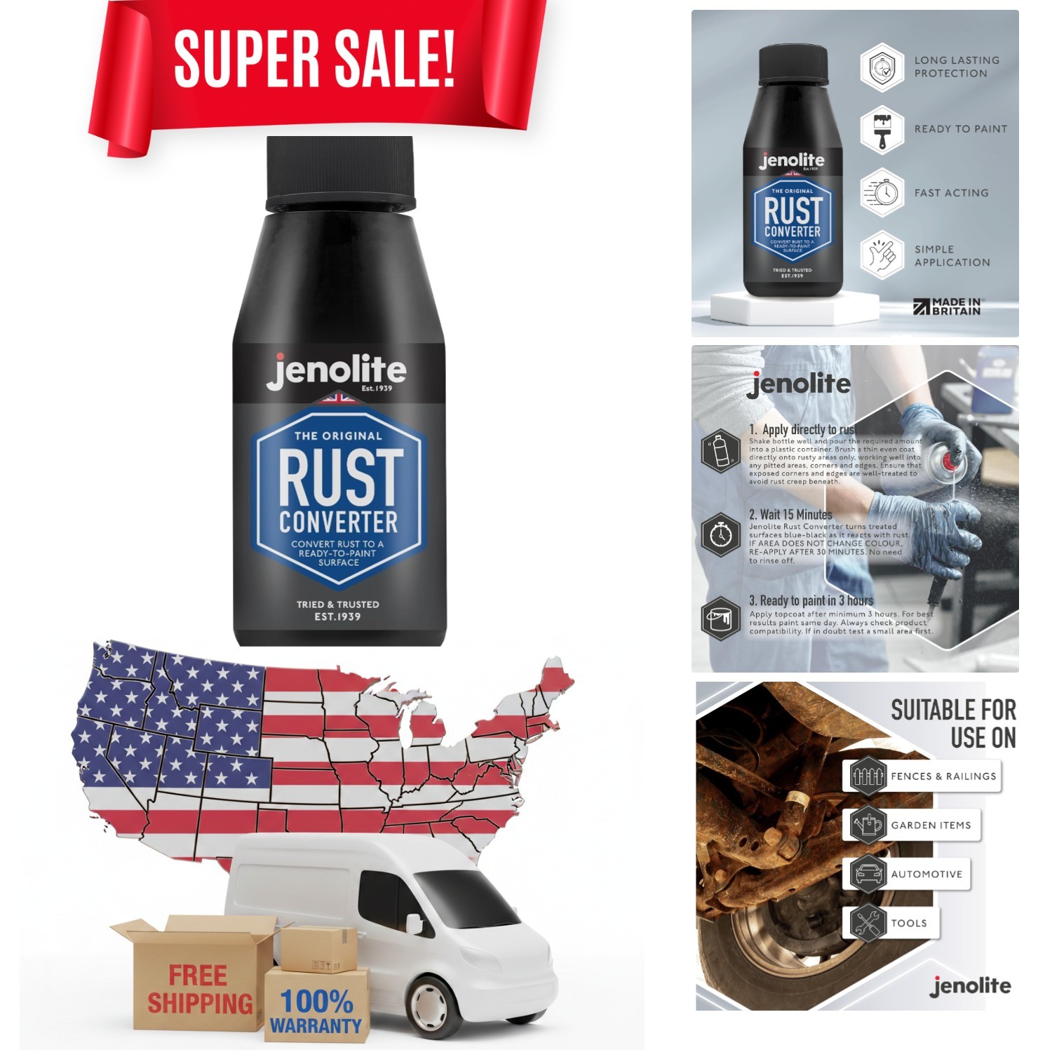 150ml Rust Converter | Efficient & Washable Metal Treatment for Lasting Results