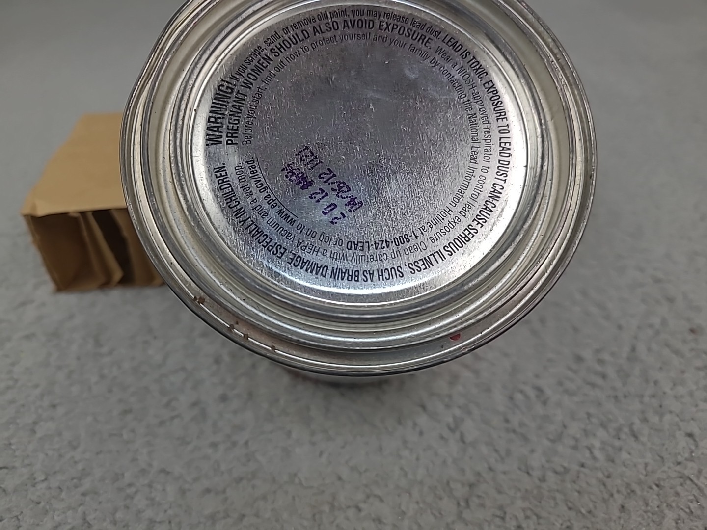 1x Dented Hammerite Rust Cap Hammered Finish Red 1 Quart Kilz