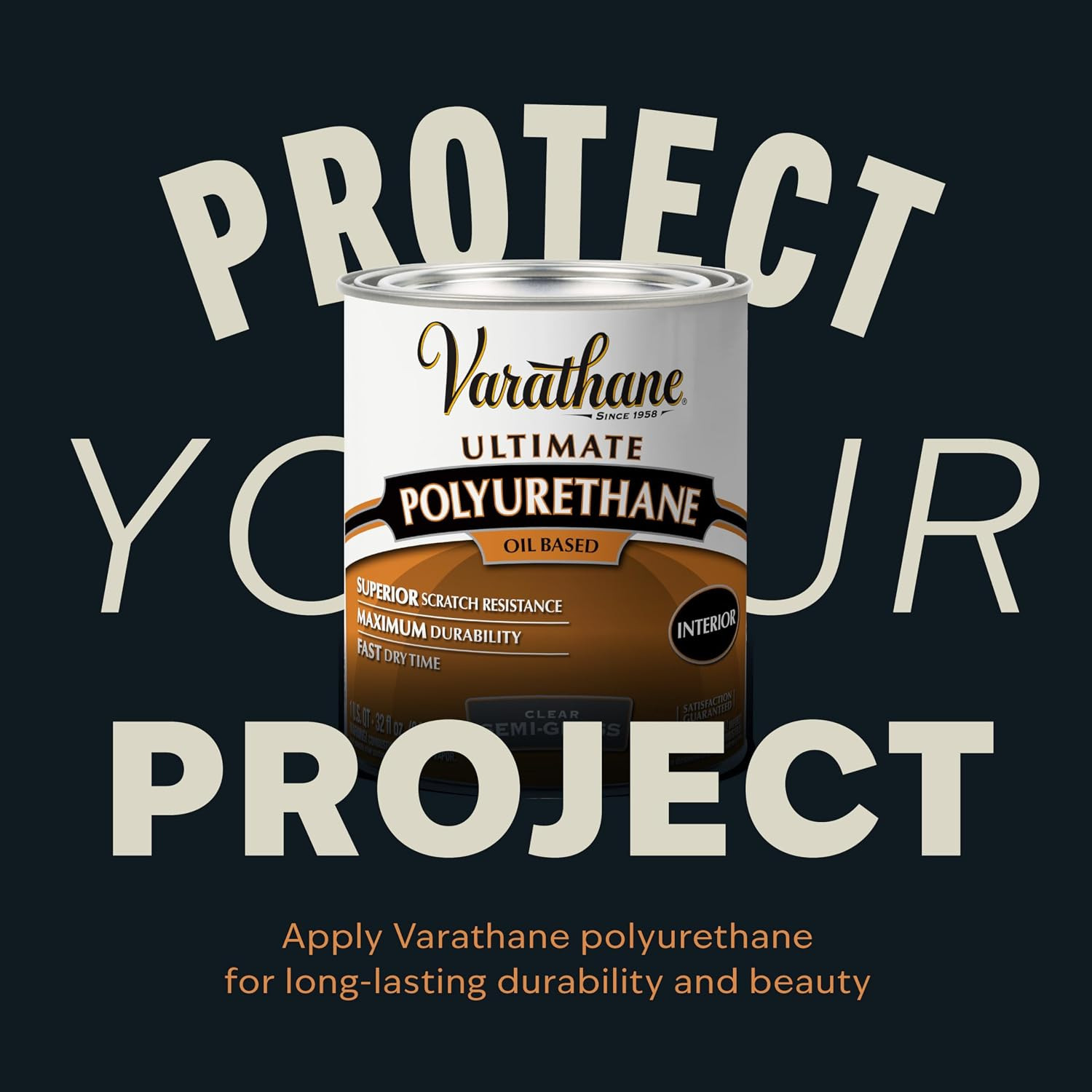 Varathane Premium Fast Dry Dark Walnut Wood Stain | Oil-Based, 1 Coat Color, 1 H