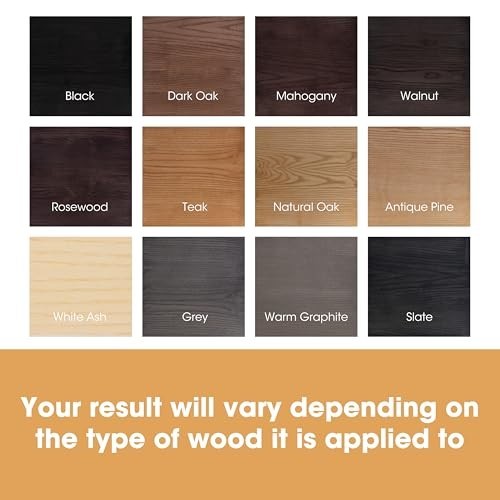 Dark Oak Wood Stain – Water-Based, Fast Drying, Low Odor, Non-Toxic – 17oz for I