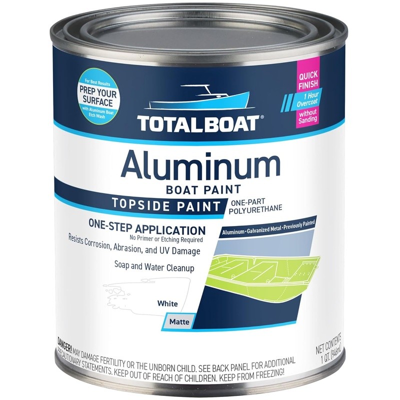 Durable Marine Polyurethane Paint Aluminum Metal Fast Drying UV Resistant New