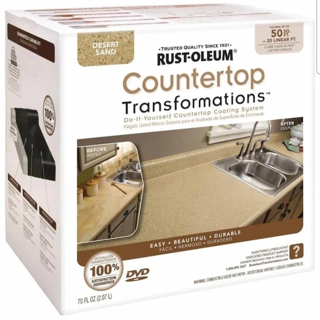RUSTOLEUM 258286 DESERT SAND TRANSFORMATIONS COUNTERTOP REFINISHING SYSTEM – New