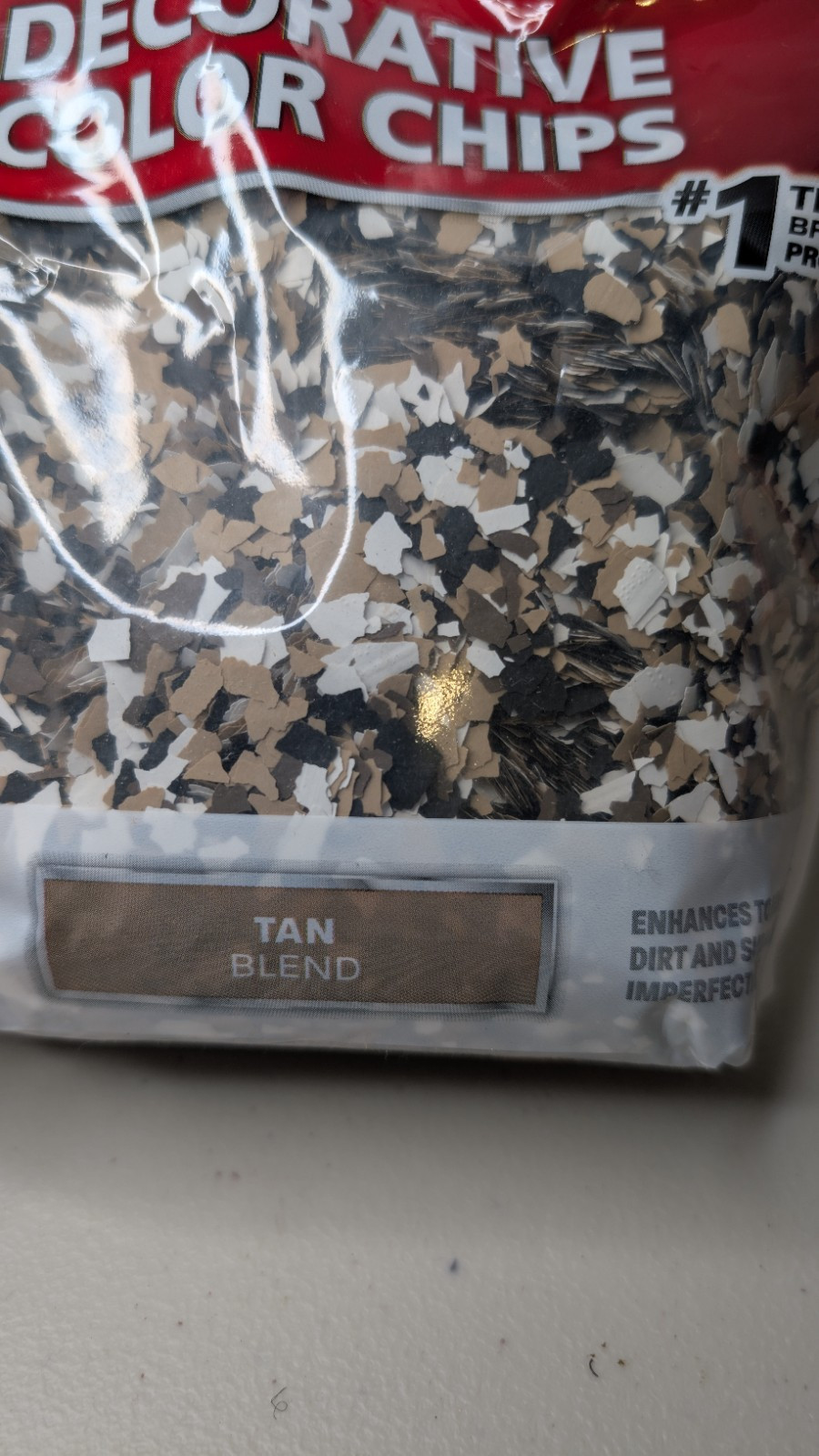 Rust-Oleum Decorative Color Chips Tan Blend 1 lb Bag For Concrete Floor