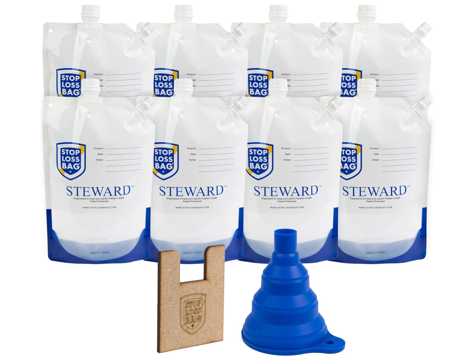 STEWARD – Stop Loss Paint Saving Bags – 8 Bag Complete Paint Storage Kit