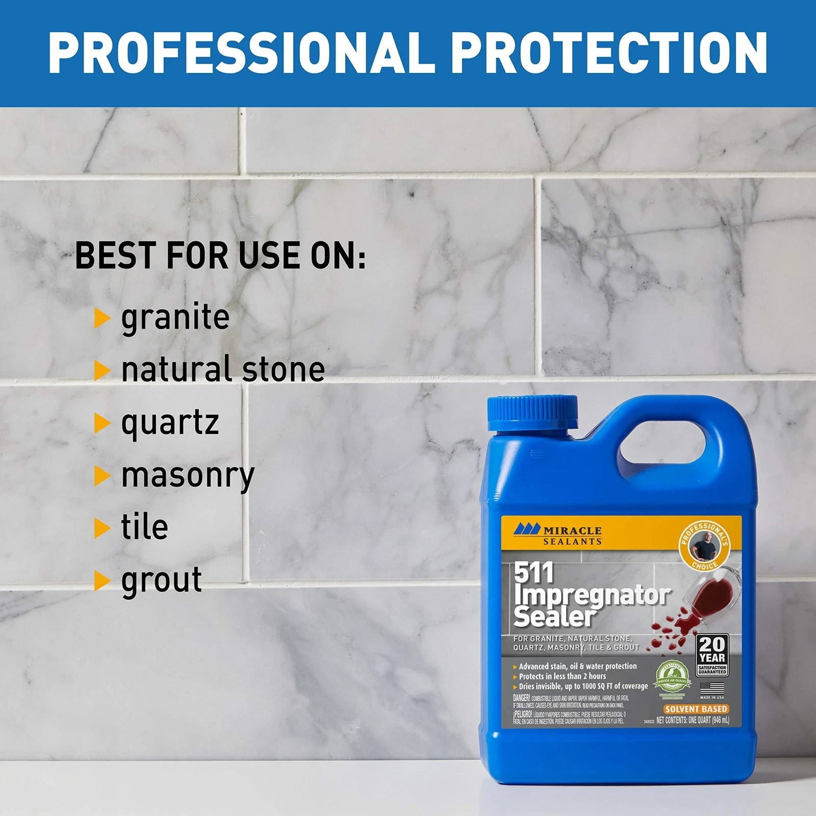 511 Impregnator Sealer & Protection, Sealant made in U.S.A.