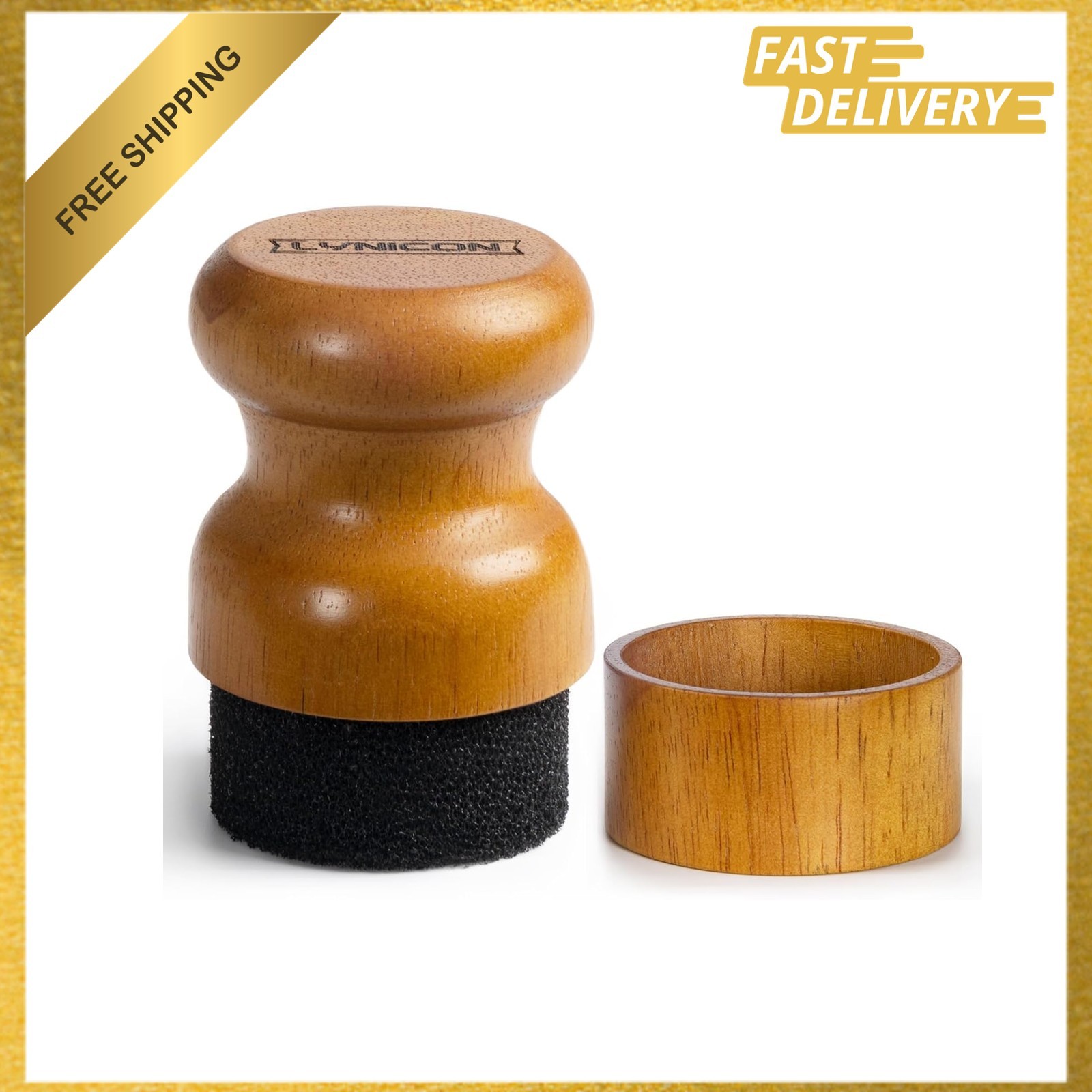 Cutting Board Oil Wax Applicator, Wood Brush for Food Grade Mineral Oil