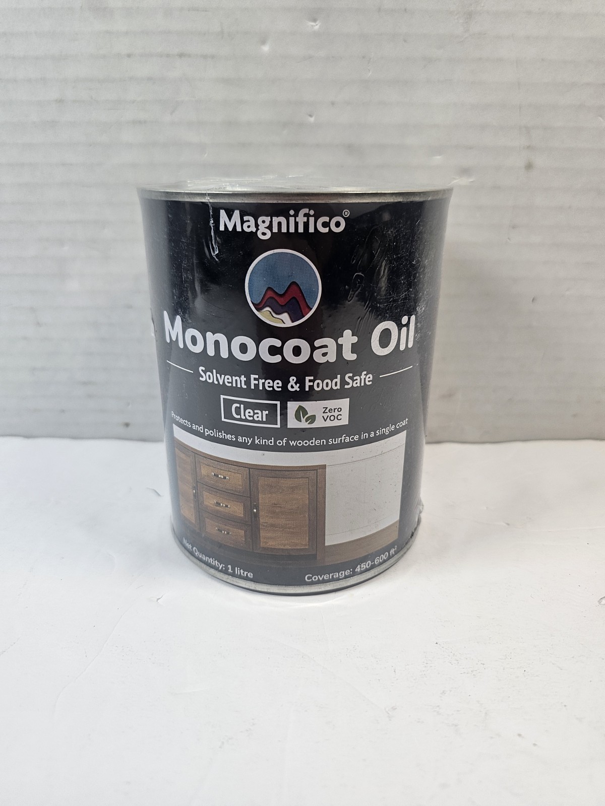 MAGNIFICO MONOCOAT OIL, Clear, 1 Liter: Wood, Epoxy, Marble, Metal Box Damage