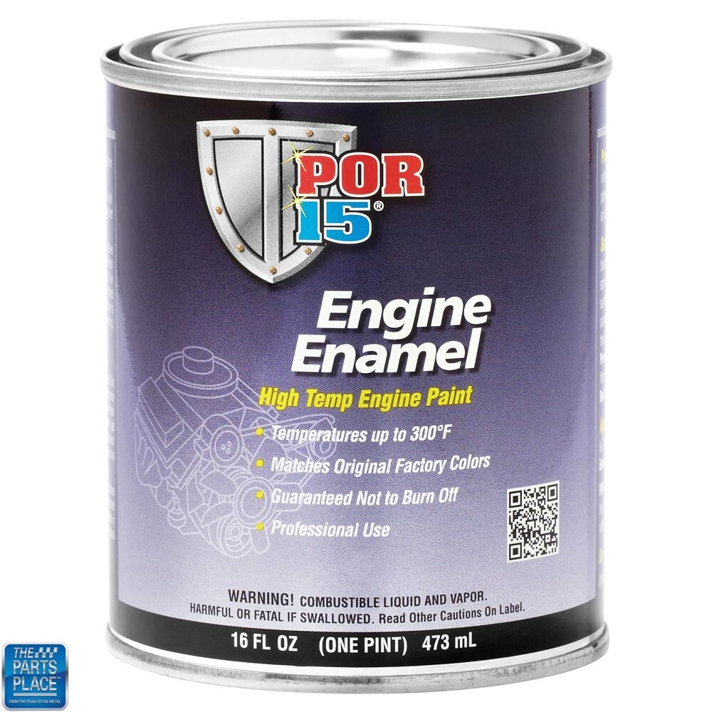 POR-15 POR 15 High Temperature Engine Enamel Pontiac Light Blue Paint Pint