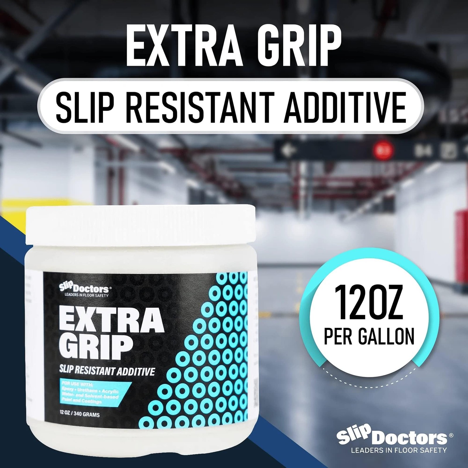 Non-Slip Paint Additive for Color Epoxy, Urethane, & Acrylic Paint – Extra Gr…
