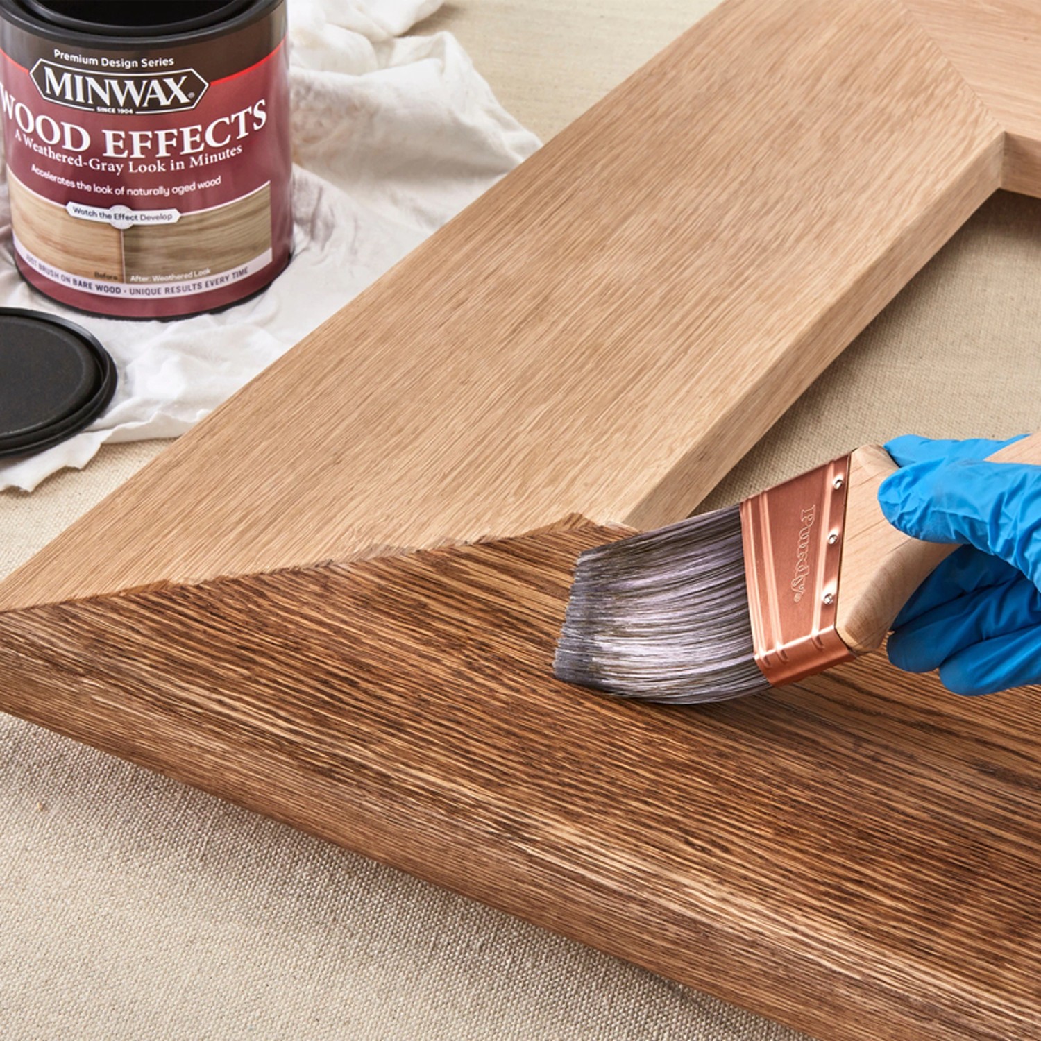 Minwax Semi-Transparent Weathered Gray Water-Based Wood Acceler (4-PACK)