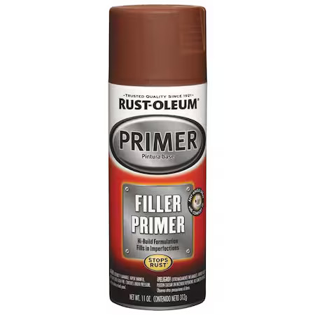 Rust-Oleum 249320 Automotive Filler Primer, Red, 11 Oz.