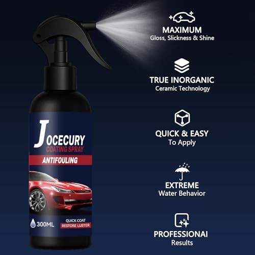 2Pcs*300ML Ceramic Coating Spray for Cars – 3-in-1 High Gloss & Blue*600ML
