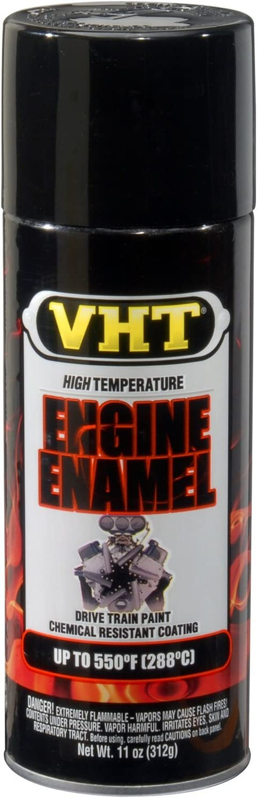 Durable Gloss Black High Heat Spray Paint for Aluminum & Steel Wheels – 11oz