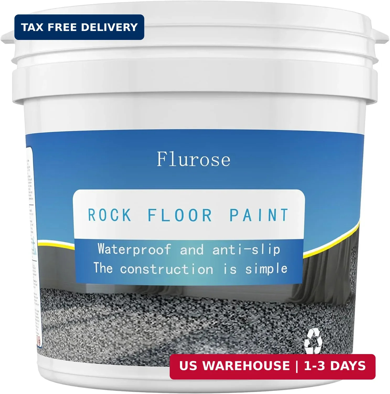 Epoxy Colored Sand Floor Paint, High-Gloss Self-Leveling 35oz (1KG), Gray | Epox