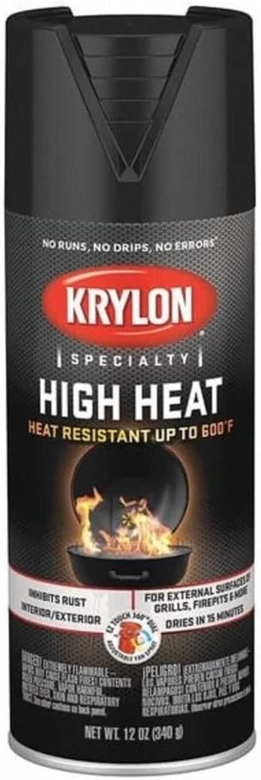 K01618777 High Heat Satin Black, 12 Ounce (Pack of 1)