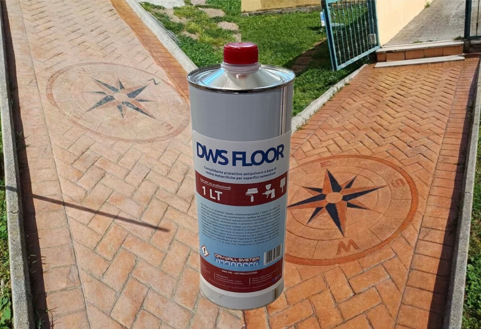 DWS FLOOR Professional Clear Resin for Concrete & Dustproof Printing Glossy