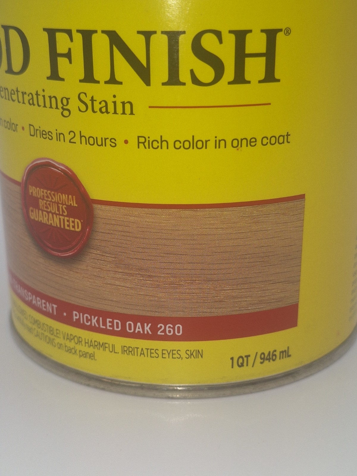 Minwax Pickled Oak 260 Wood Finish Oil-Based Wood Stain 1 Quart NEW