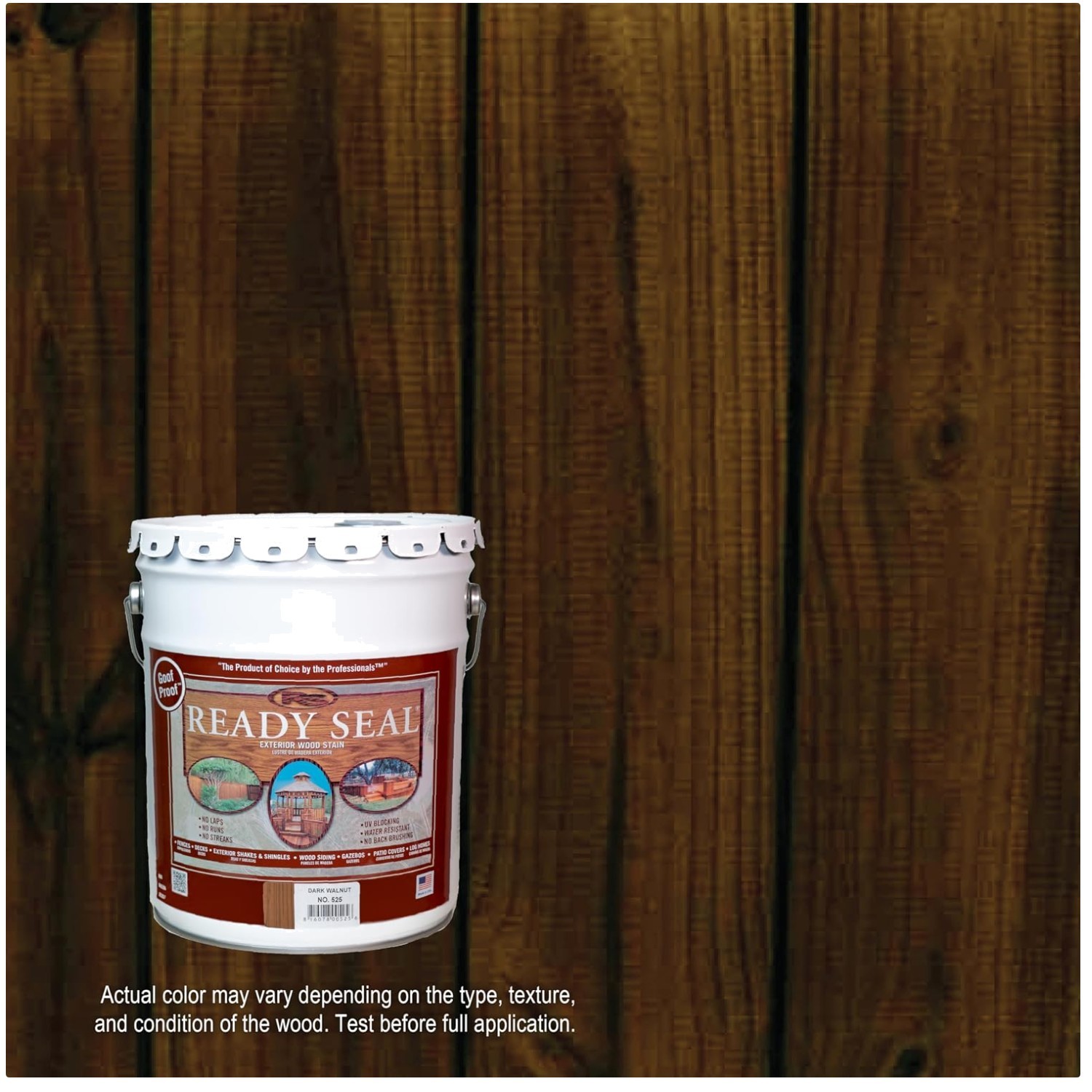 Easy Application Wood Sealer, Dark Walnut, 5 Gallon