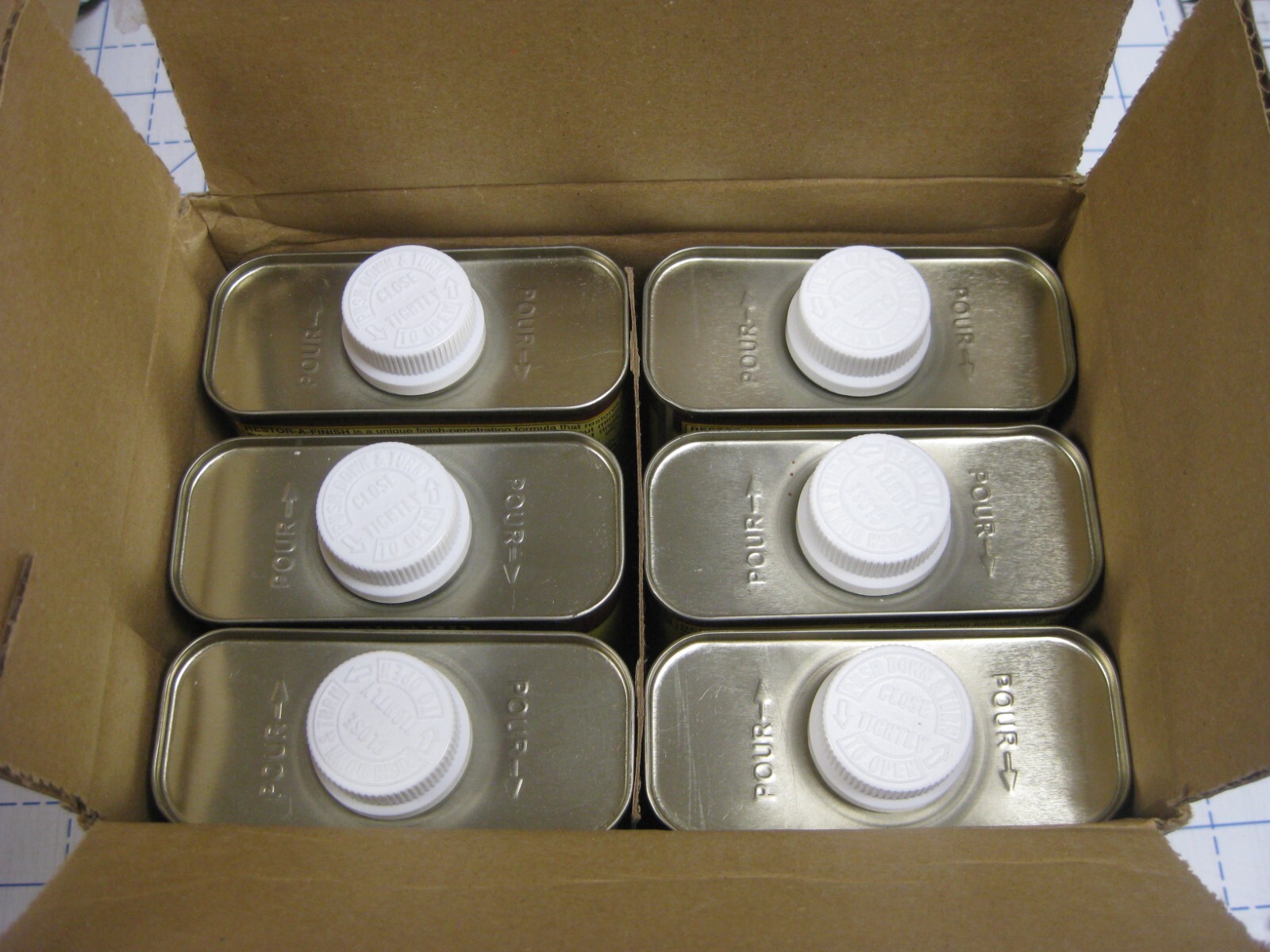 Restor A Finish, Walnut, 16 oz, Six cans, Restor-A-Finish