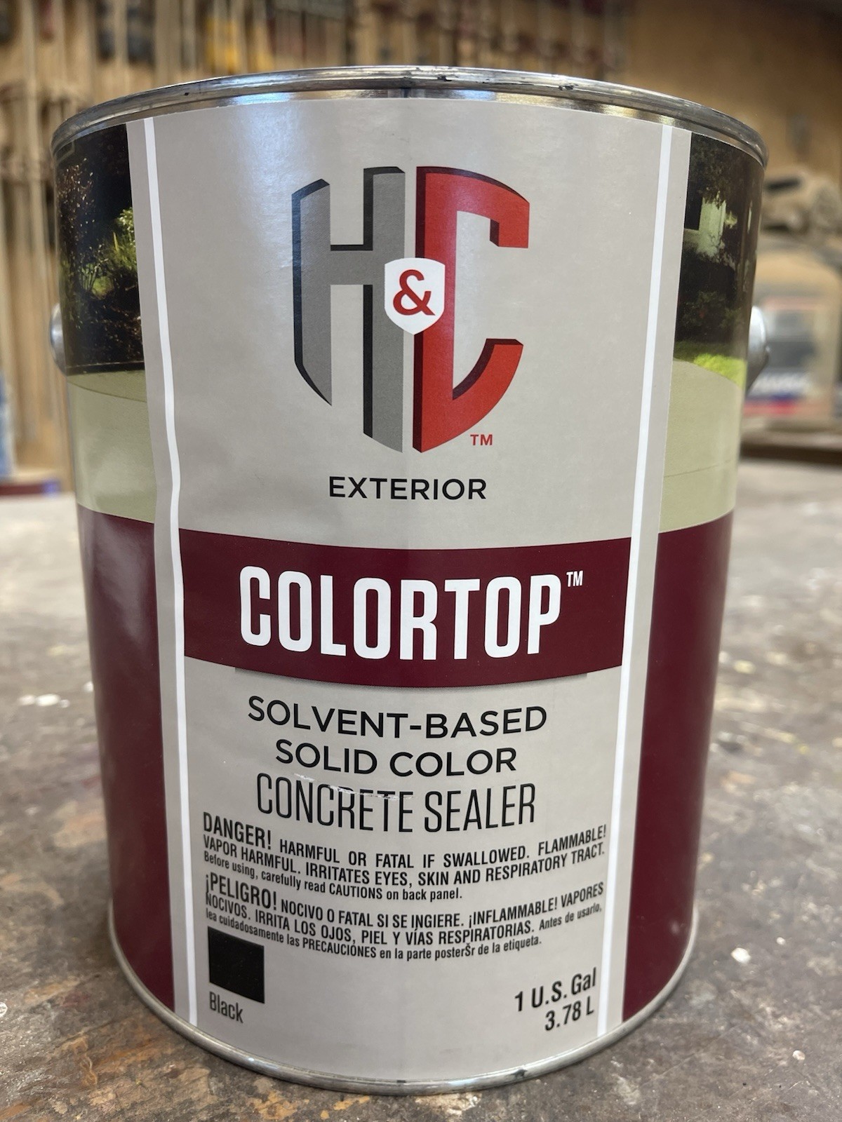 H&C Exterior ColorTop Concrete Sealer /Color Black / Solvent-Based/ Gallon