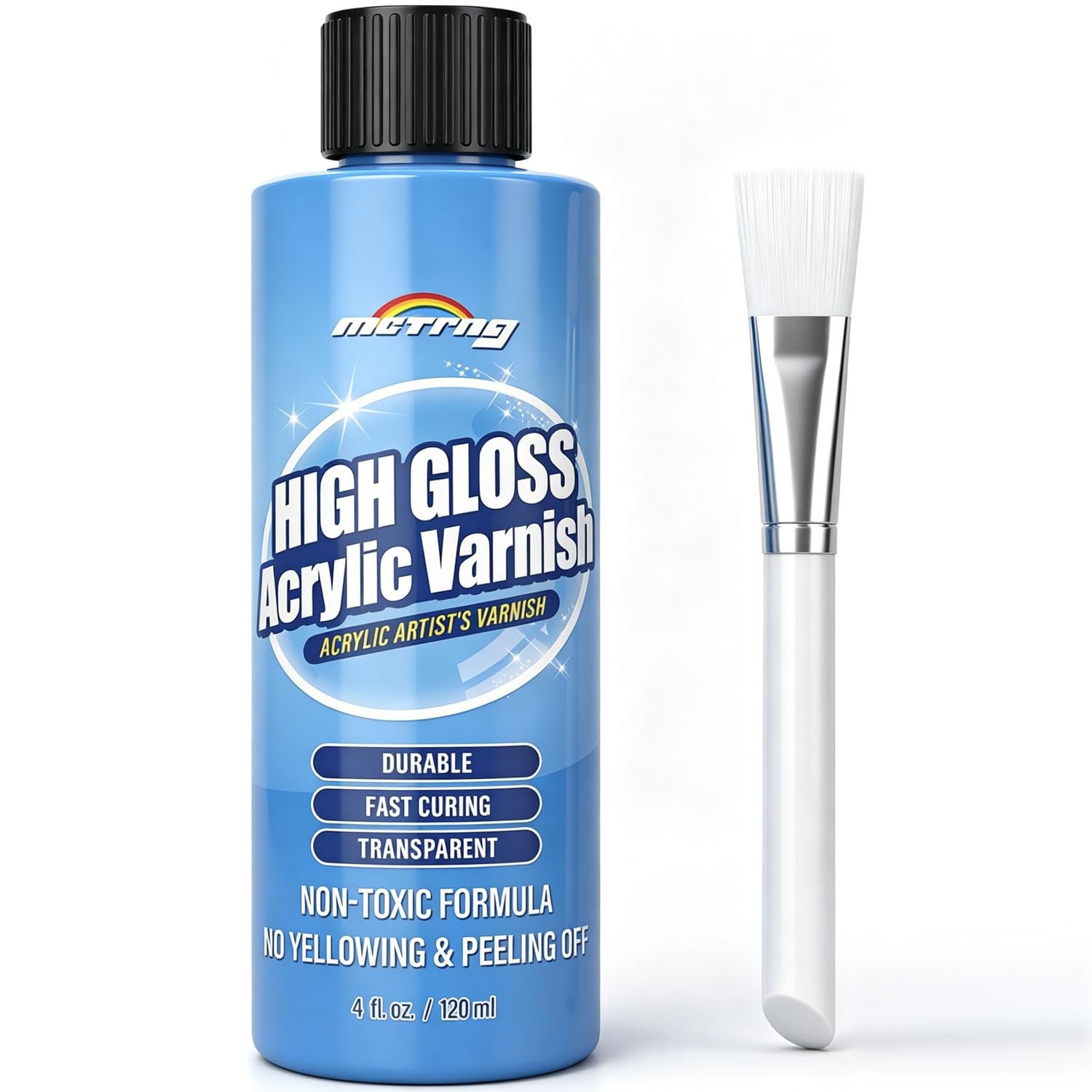 Gloss Varnish for Acrylic Painting, Artist’s Acrylic Varnish, Non-Yellow, Non…