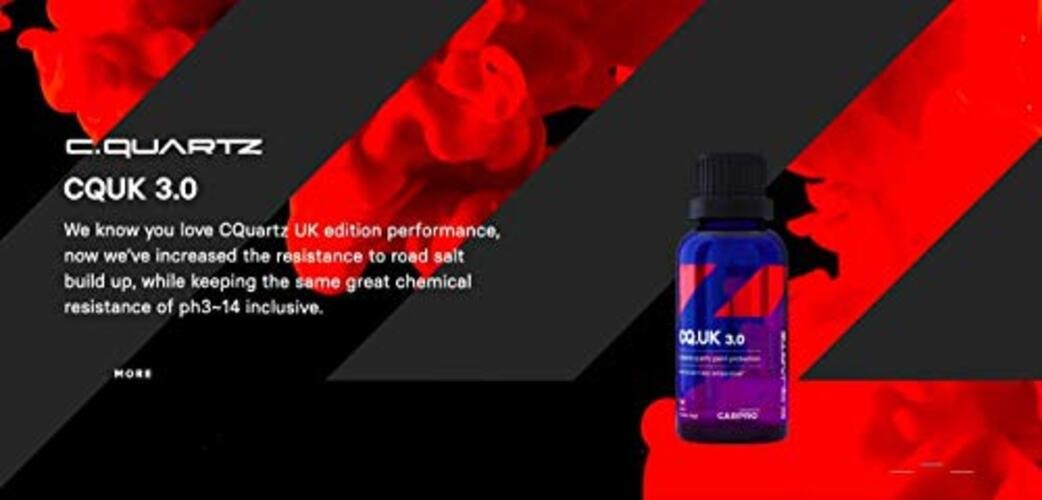 CQUARTZ UK 3.0_50ml Kit w/Reload – Ceramic Coating Finish, 50ml Kit w/ Reload