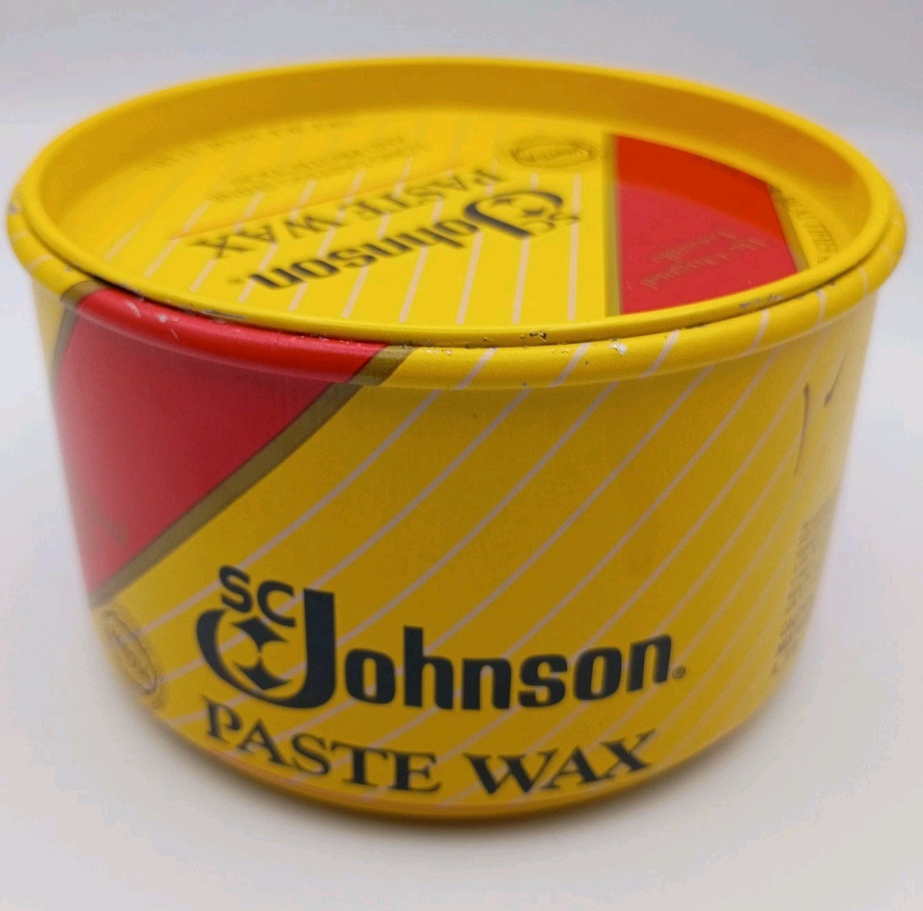 Vintage SC Johnson Paste Wax 1988 Nearly Full Can Original Formula Over 80%