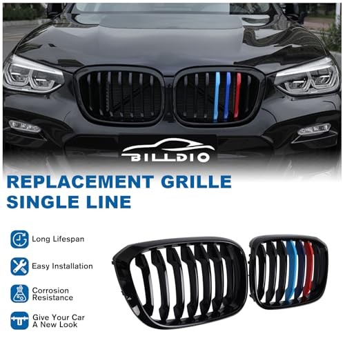 G01 G02 Color Grille，Front Kidney 2018-2021 X3 G01 X4 G02 Single Slat & M Color