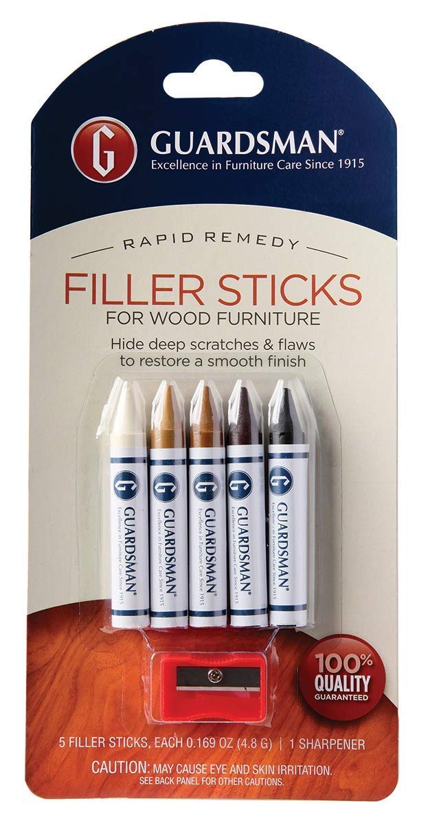 Guardsman Wax Wood Furniture Filler Sticks, 5 Colors, Assorted