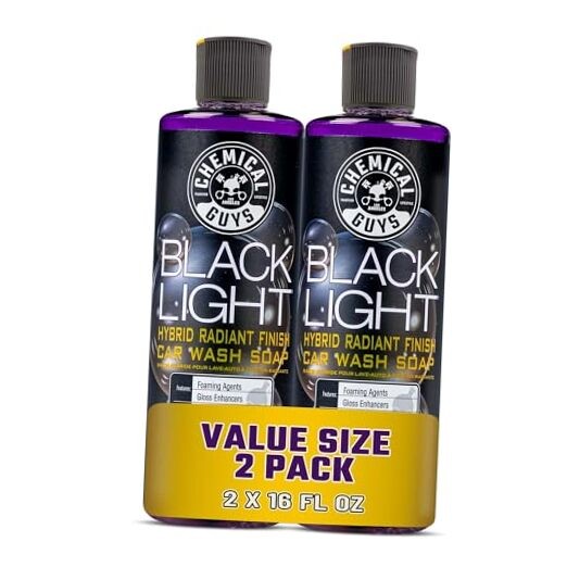 Black Light Hybrid Radiant Finish Car Wash Soap and Superior Surface Cleanser