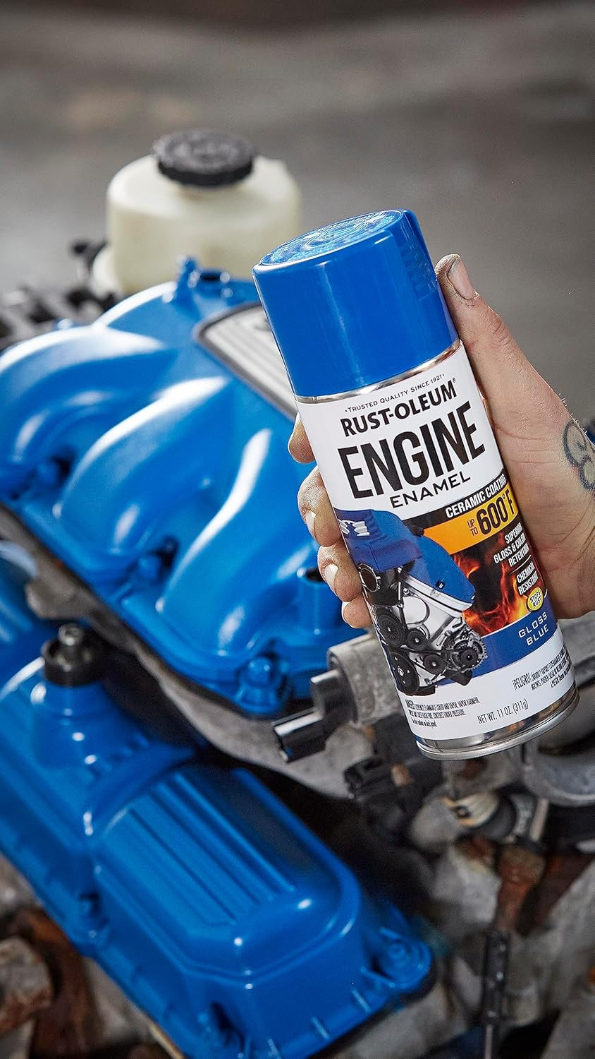 Engine Enamel Spray Paint 11 Oz – Glossy Blue Finish