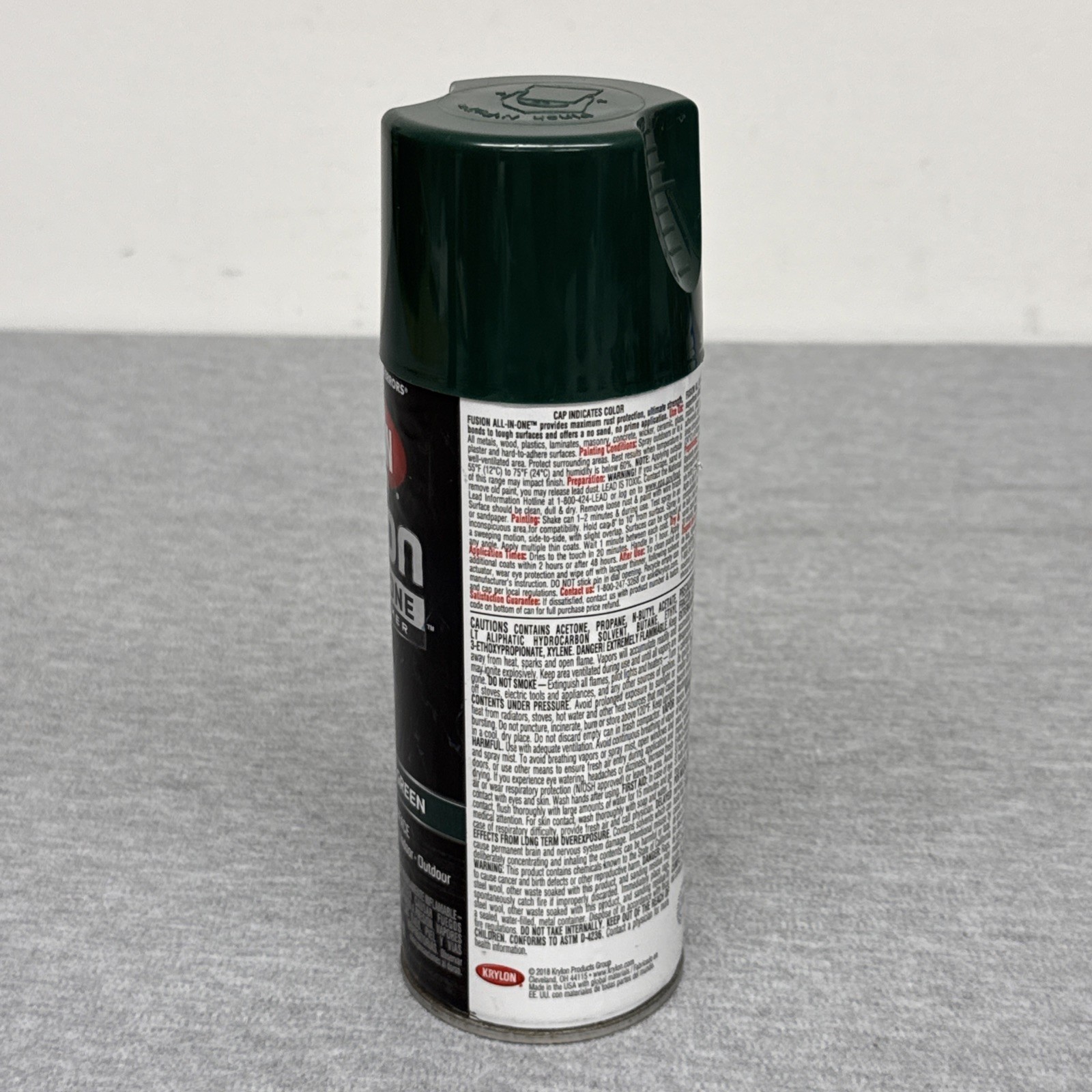 Hunter Green Spray Paint 12 Ounce Indoor Outdoor Strong Adhesion No Peel