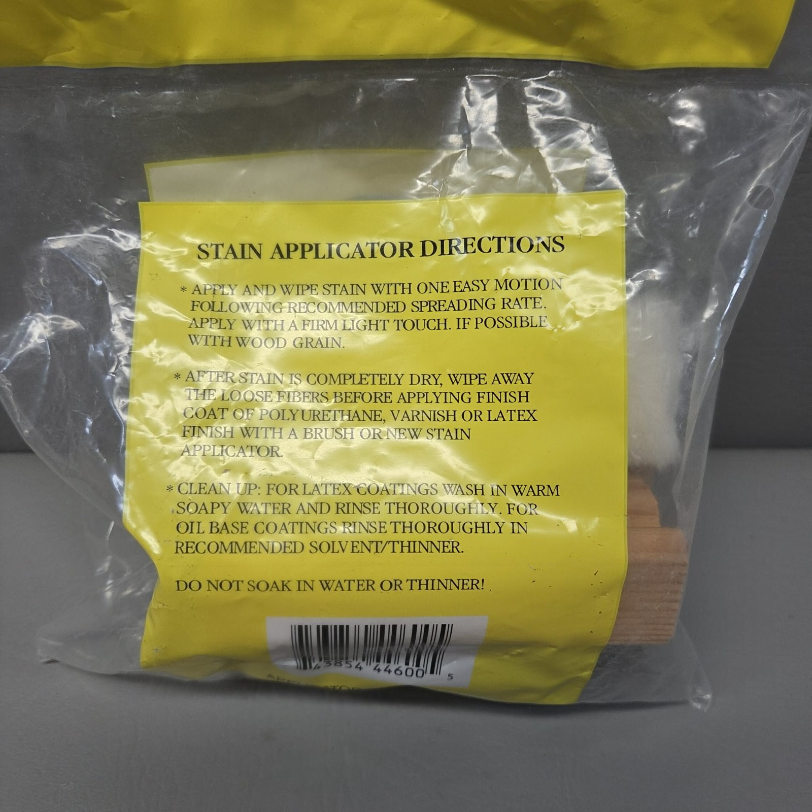 Applicator & More Lambswool Stain Applicator Wood Handle Interior Exterior B