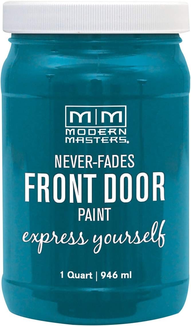 296681 Front Door Paint Quart Satin Tranquil