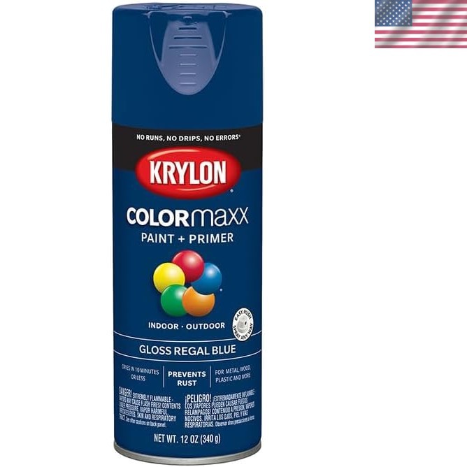 Fast-Drying COLORmaxx 6-Pack Regal Blue Spray Paint, 12 oz with Easy Application
