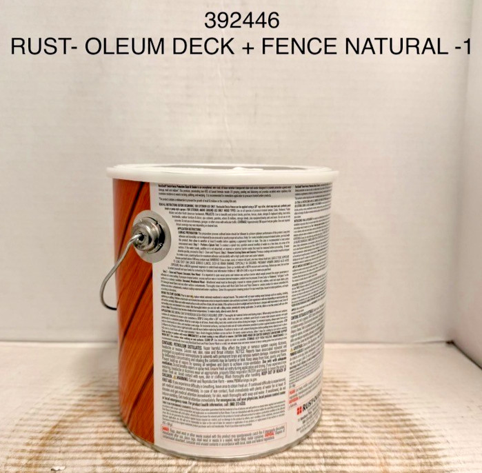 Rust-Oleum Rocksolid 392446 Natural Deck and Fence Exterior gal Dented