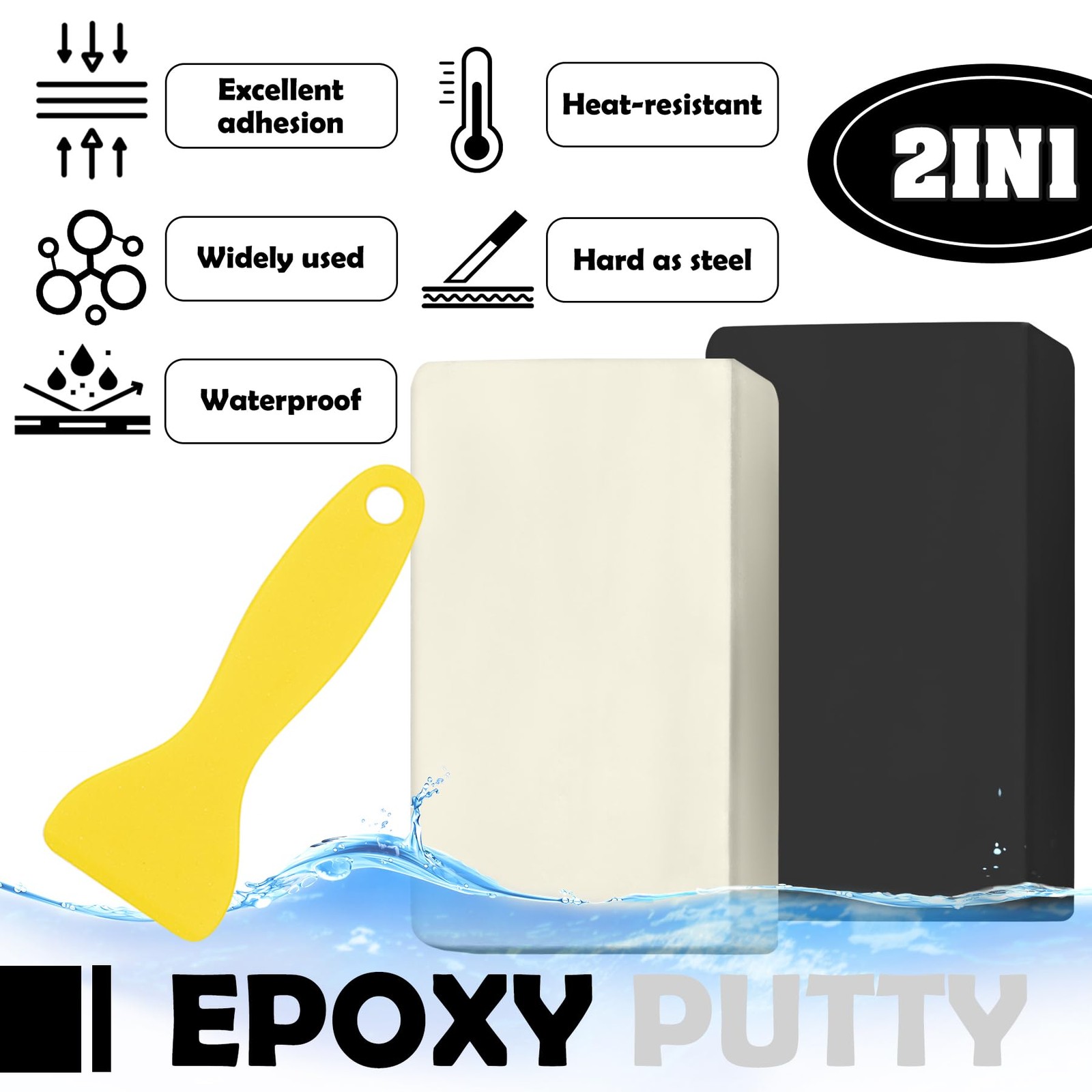 Epoxy Putty – 10oz Fast Repair Multipurpose Clay, Strong Adhesion 280g, Black